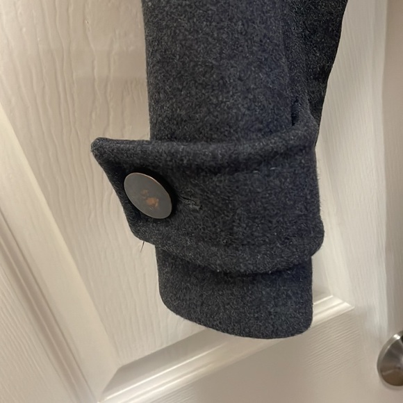 Aritzia Babaton - Wool Pea Coat Jacket - Dark Charcoal - medium - Picture 3 of 16